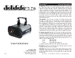 American DJ Deco 250 User Instructions preview