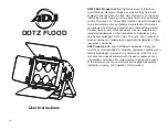 American DJ DOTZ FLOOD User Instructions preview