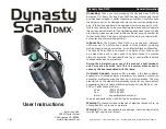 Preview for 1 page of American DJ Dynasty Scan DMX User Instructions