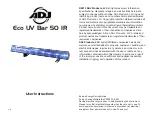 Предварительный просмотр 1 страницы American DJ Eco UV Bar 50 IR User Instructions