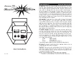Preview for 1 page of American DJ Emerald Star User Instructions