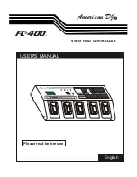 Preview for 1 page of American DJ FC 400 User Manual