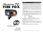 American DJ Fire Fox User Instructions preview