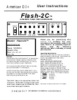 Preview for 1 page of American DJ Flash-2C User Instructions