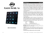 Preview for 1 page of American DJ FLASH PANEL 16 User Instructions