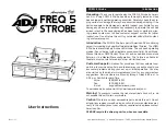 Preview for 1 page of American DJ FREQ 5 Strobe User Instructions