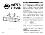 Предварительный просмотр 1 страницы American DJ FREQ 5 Strobe User Instructions