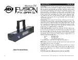 American DJ Fusion FX Bar 5 User Instructions preview
