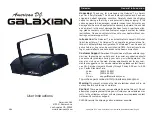 Preview for 1 page of American DJ Galaxian 3D User Instructions