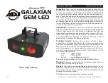 American DJ Galaxian Gem LED User Instructions preview