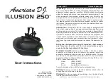 Предварительный просмотр 1 страницы American DJ Illusion 250 User Instruction