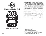 Предварительный просмотр 1 страницы American DJ Illusion Dotz 4.4 User Instructions