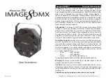 Preview for 1 page of American DJ IMAGE 8 DMX User Instructions