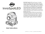 American DJ Inno Spot LED User Instructions preview