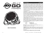 Preview for 1 page of American DJ Jelly GO Par64 User Instructions