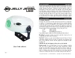 Preview for 1 page of American DJ Jelly Jewel LED User Instructions
