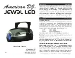 Preview for 1 page of American DJ Jewel LED User Instructions