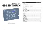 Preview for 1 page of American DJ LED Touch User Instructions