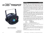 American DJ LED Trispot User Instructions preview