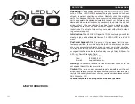 Preview for 1 page of American DJ LED UV GO User Instructions