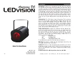 Предварительный просмотр 1 страницы American DJ LED Vision User Instructions