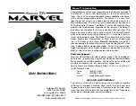 Preview for 1 page of American DJ MARVEL Instruction Manual