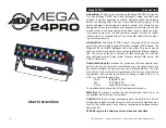 Preview for 1 page of American DJ Mega 24PRO User Instructions