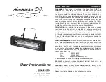 Preview for 1 page of American DJ Mega Flash DMX User Instructions