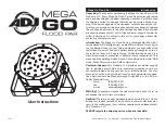 Preview for 1 page of American DJ Mega Go Flood Par User Instructions