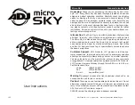 Preview for 1 page of American DJ Micro Sky User Instructions