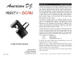 Предварительный просмотр 1 страницы American DJ Mighty Scan User Instructions