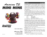 American DJ Mini Mine User Instructions preview