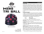American DJ Mini Tri Ball User Instructions preview