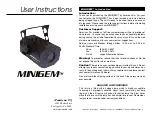 American DJ MINIGEM User Instructions preview