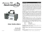 American DJ Neutron Star User Instructions preview