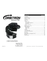 Предварительный просмотр 1 страницы American DJ Orbitron User Instructions