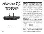 American DJ Penta Beam User Instructions preview