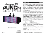 American DJ Punch LED PRO User Instructions preview