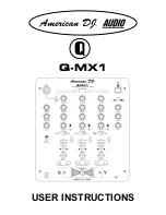 American DJ Q-MX1 User Instructions preview