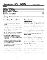 Preview for 3 page of American DJ Q-MX1 User Instructions