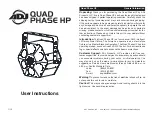 American DJ Quad Phase HP User Instructions preview