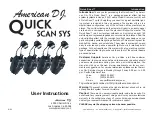 Preview for 1 page of American DJ Quick Scan Sys User Instructions