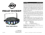 Preview for 1 page of American DJ Revo Sweep User Instructions