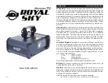 Preview for 1 page of American DJ Royal Sky User Instructions