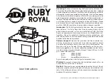 Preview for 1 page of American DJ Ruby Royal User Instructions