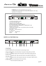 Preview for 1 page of American DJ S-4A/DMX User Instructions