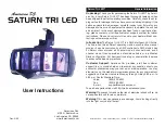 Preview for 1 page of American DJ Saturn Tri LED User Instructions