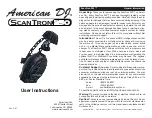 Preview for 1 page of American DJ ScanTron 250 User Instructions