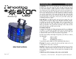 American DJ Shooting Star LED User Instructions preview