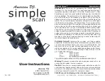 Preview for 1 page of American DJ Simple Scan User Instruction
